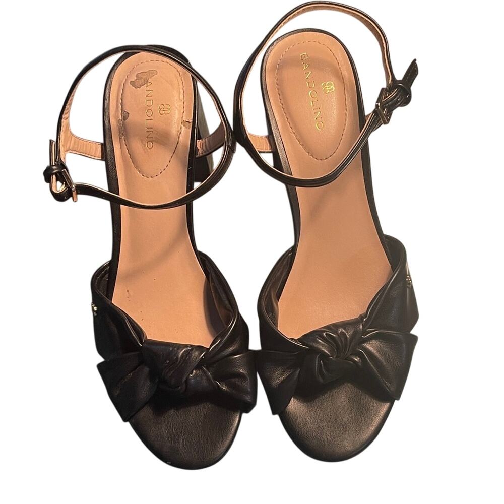Bandolino Black Bow Sandals for Women. 8M